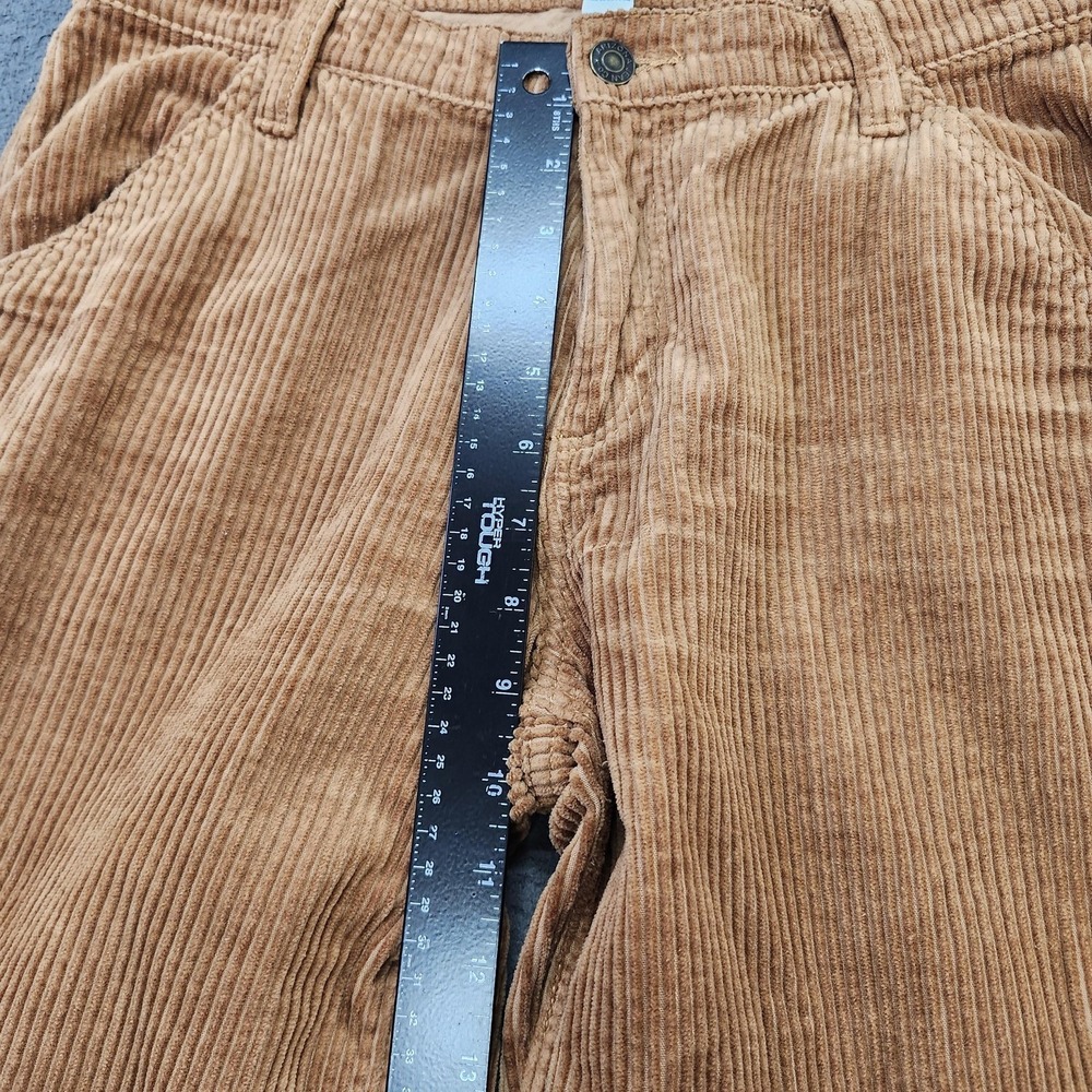 Arizona Jean Co Corduroy Pants Juniors 5 Brown Wide Leg Relaxed Casual Pockets - Picture 4 of 9